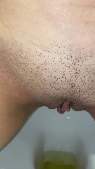 Thumbnail of Compilation of Pissing Pussy with Stubble Close-up! Different Panties! POV!