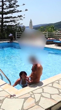 Public! Fucked in the Middle of the Hotel Pool