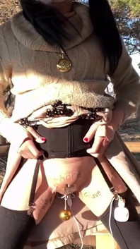Self-training No. 82: Spreading My Tucked Pussy Wide Open by the Toll Road