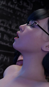 Nerdy Azjatycka nastolatka w okularach i krótkich włosach daje ładne głębokie gardło i dostaje jej ciasną małą cipkę zalana - świeżo uczennice sezon 3