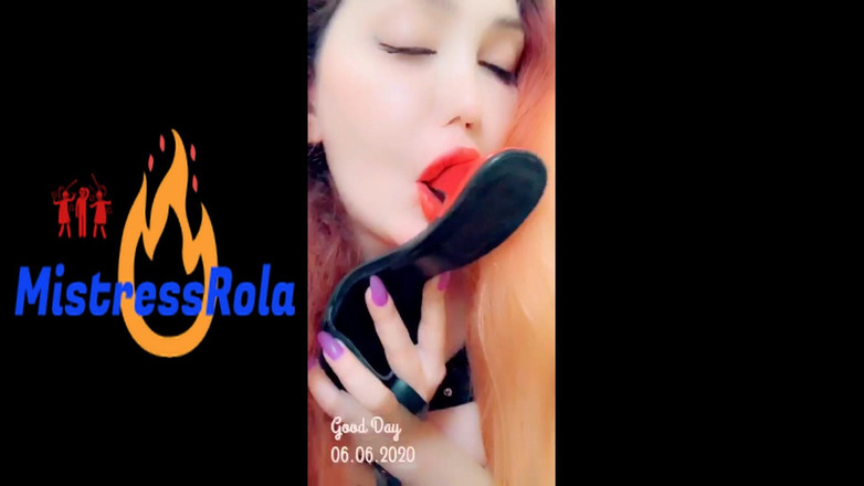 Mistressrola: Mistressrola usa roupas de couro bdsm