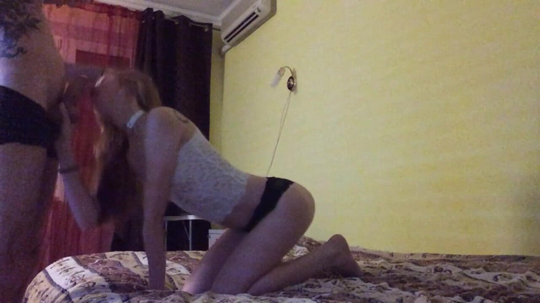 Your Naked Dream: Girlfriend called for blowjob and 69, jumps on cock - homemade