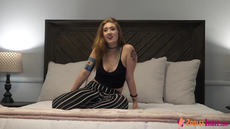 Creampiled porn video – Naughty Redhead Talks Right Before 2