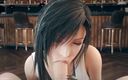 The fox 3D: Final Fantasy Tifa Lockhart a velký penis animace se zvukem 3D...