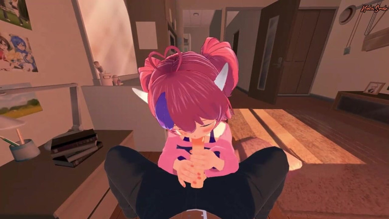 Hentai Smash: Ironmouse bakış açısıyla misyoner pozisyonunda dölleniyor - vtuber hentai.