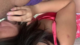 I Give My Slutty Friend Cum To Drink On The Street