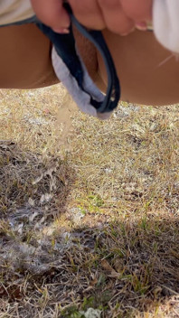 Eine Zusammenstellung von öffentlichem Pissen und Creampies in der Natur! Roadtrip! POV!