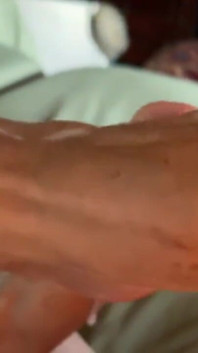 MILF Granny Rubs Cum All Over Her Feet