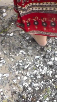 Jen Shows up Her Naked Feet in the Sand