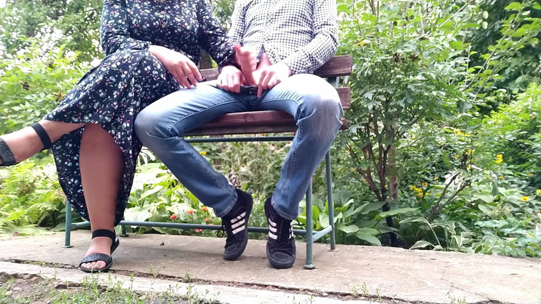 OurFetishLife: Handjob Outdoors in the Park with My Mother-in-law Turned Into...