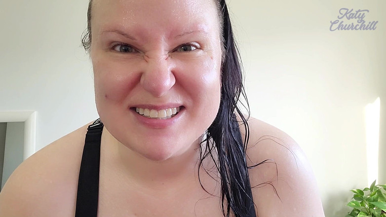 Katy Churchill: ジムの後はすごく汗だく