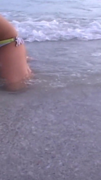 Three Hotties Make Out and Get Topless at a Public Beach