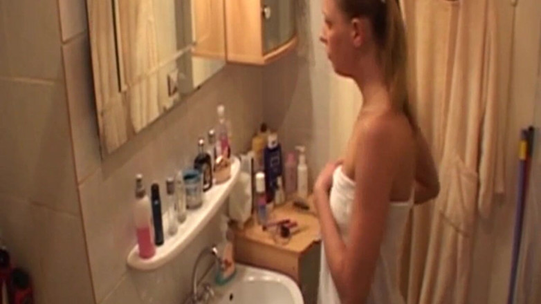 XXXEROTICONLY: Blonde Vixen Drenching Her Holes with Sloppy Shower Fun