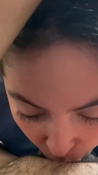 Sucking My Boyfriend Until I Get All His Milk and He Cums in My Mouth
