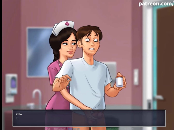 Cartoon Universal: Summertime saga parte 135 - l'infermiera troia mi masturba il cazzo (sottomessa ceca)