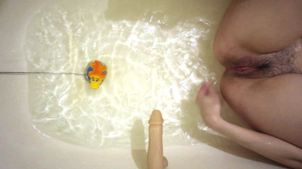 Hairypussyangel: Sexy legs in the bath, footjob and handjob