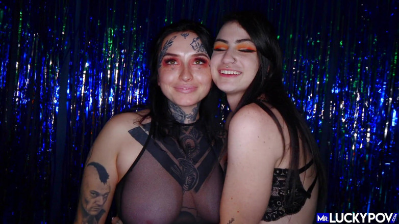Mr.Lucky POV: Inked big tit girlfriend get pounded