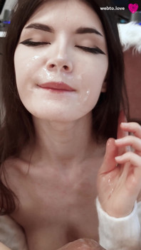 Hot Cocksucker Expertly Practices Ball Worship, Bringing His Cock to a Juicy Creamy Facial Finish
