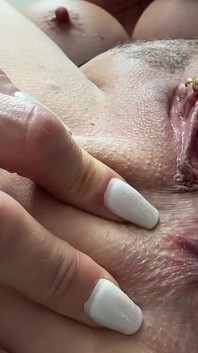 Extreme Close up Face Sitting