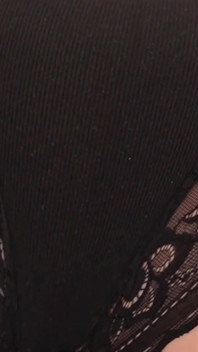 Pulled the Black Panties to the Side to See That Perfect Pussy