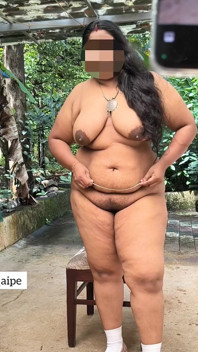 India Curvey Girl in Black Jacket Completely Strips for the Camera