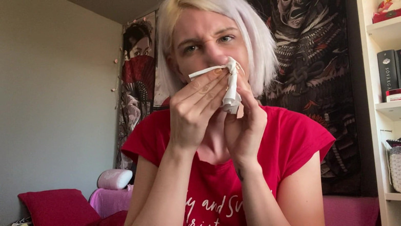 Cuteblonde666: Nose blowing compilation