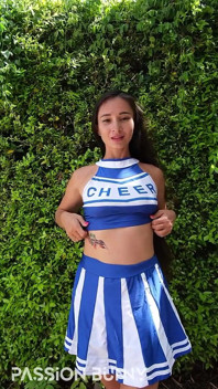 Super Sexy Nackte Cheerleaderin, Die Für Dich Blank Zieht