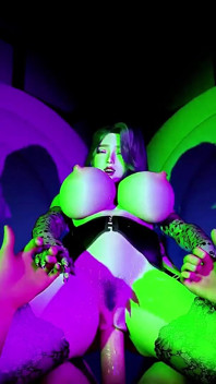 Bigboobs Cyber Goddess with Curves - 3D Animation Hentai