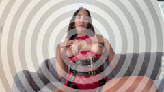 Goddess Alexa femdom: 젖탱이에 침을 뱉고 JOI 카운트다운 펨돔 POV