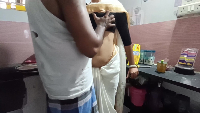 Inba: South Indian House Wife Fucking Kitchen with Neighbour