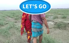 Housewife in Red Saree Goes for Her Goat and Met a Guy Bangladeshi Housewife