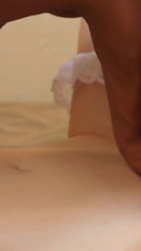 Hot lesbian action with brunette in wedding dress