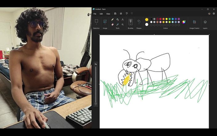 NANDgasm: Compartir la pantalla de mi computadora mientras intento dibujar una...