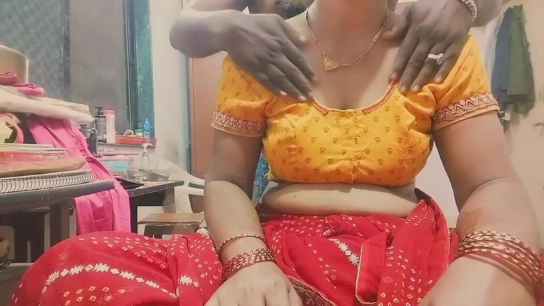 Hemant: Sexy šukání zezadu v sárí