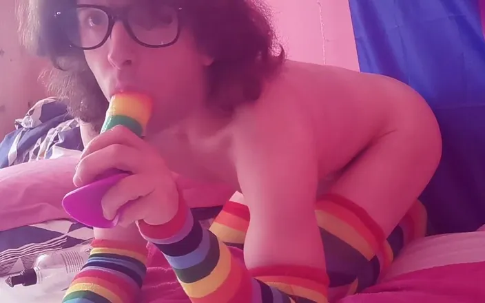 Rainbow Femboy: Any Fans of Ass-to-mouth