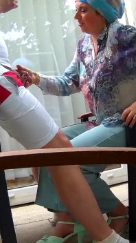 Muslim MILF Gives Me a Handjob and a Blowjob, and Swallows My Cum.