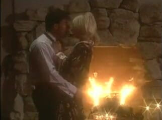 Outdoor pervs: Passionate fireside sex