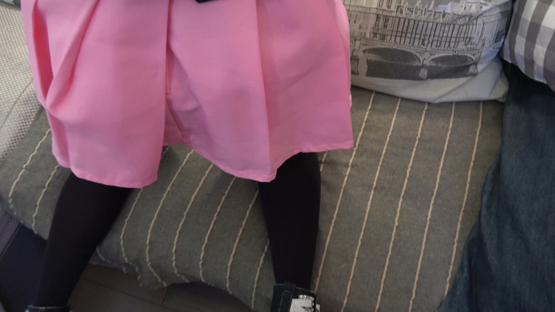 Peaches and Bananas: Cosplay różowy nastolatka masturbuje się