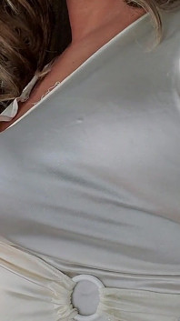 White Satin Top