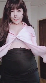 Passionate Aokochans Climax BBW Teen Teases in Lingerie Office Gear