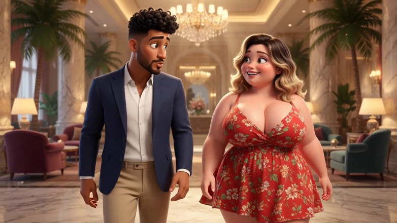 Stories&Anime: Curvy Girl Flew for Holiday Sex - She Promised to Return...