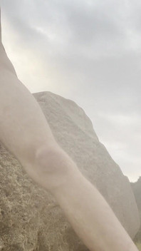 Gay Twink Fucking Ass with Dildo at Public Beach