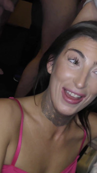 Sexy Duo Talia and Tara Take Bukkake Facials 1