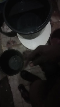 Rubbing My BBC in the Bathroom