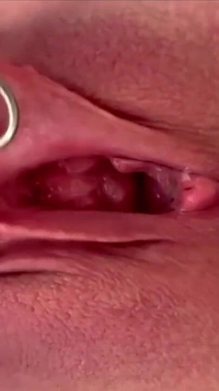 Thumbnail of Pulling and Stretching My Pierced Clit and Pushing My Pussy