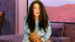 Bella Roar: 젖고 폭발적인 마무리로 자신을 즐기는 기름진 Sissy!