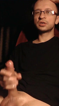 Hetero muž honění a stříkání