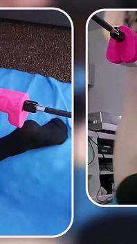 Bajeczna pieprzona maszyna anal dildo jebanie w Chastity Cage