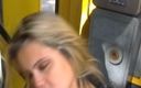 Deutsche XXX Filme: German Blondie Throating in Public