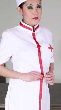 Asian Nurse Fill This Glass with Your Sperm!